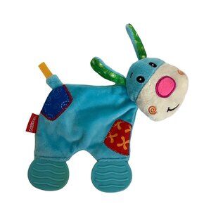 Nuby Baby Puppy Dog Teething Plush Pal Toy Soft Textures‎ Crinkles Teether